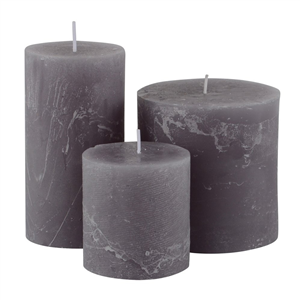 Candle Pillar Light Grey